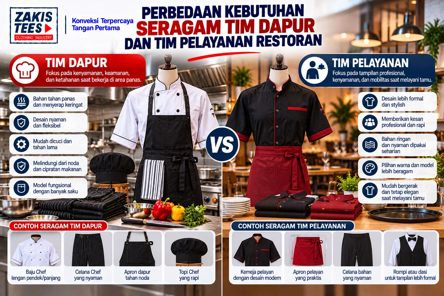 perbedaan-kebutuhan-seragam-tim-dapur-dan-tim-pelayanan-restoran